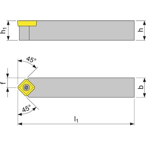 TECWERK Klemmdrehhalter SSDCN1212F09 vern.Außen TECWERK