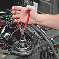 KNIPEX Präzisionssicherungsringzange J 3 f.Bohrungen D.40-100mm L.225mm KNIPEX