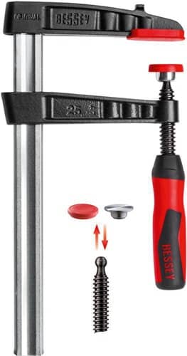 BESSEY Temperguss-Schraubzwinge TG-2K Spann-W.300mm A.140mm 2K-Griff 32x10mm BESSEY