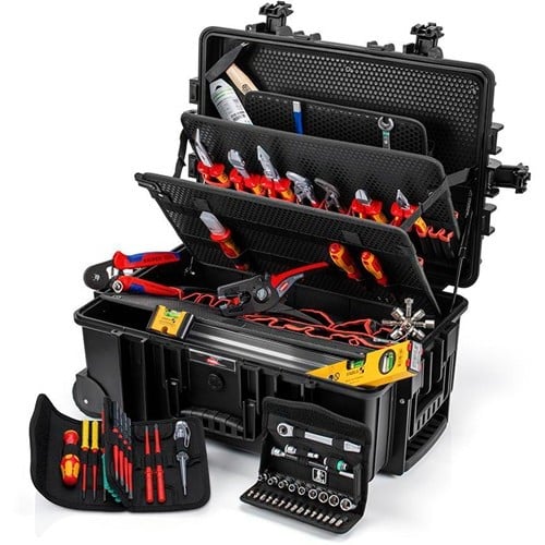 KNIPEX Werkzeugkoffer Robust45 Move 63-tlg.Koffer a.schlagfestem PP f.Elektriker KNIPEX