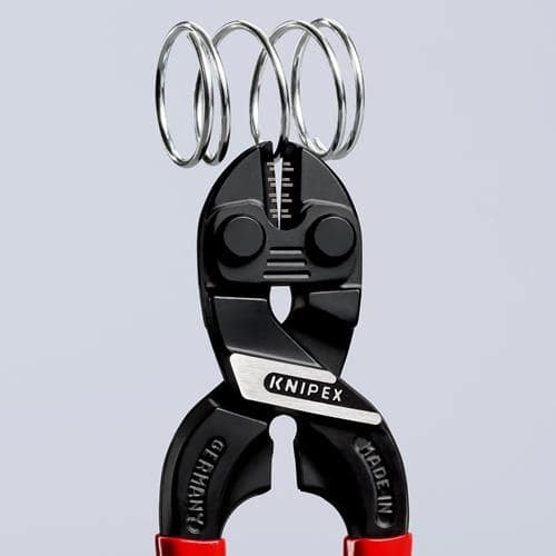 KNIPEX Kompaktbolzenschneider CoBolt® L.160mm Ku.-Überzug ger.3mm o.Aussparung