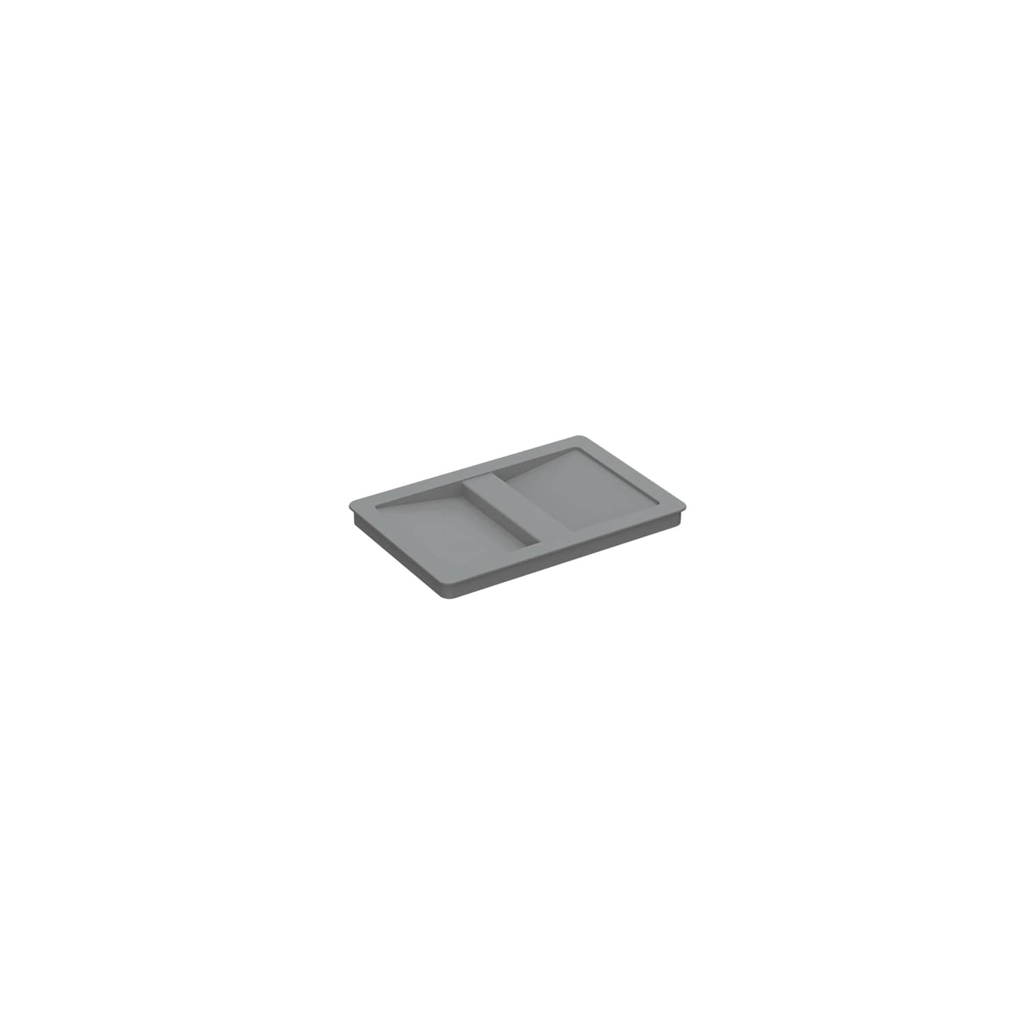 HETTICH Deckel 8 l, Kunststoff, anthrazit, B x T x H 226 x 156 x 15 mm, Für Abfallsystem InsertFlex, 9352506