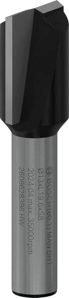 BOSCH Nutfräser Standard for Wood, 8 mm, D1 13 mm, L 20 mm, G 51 mm