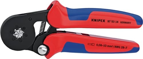 Aderendhülsenzange Gesamtlänge 180 mm brüniert Mehrkomponenten-Hüllen KNIPEX