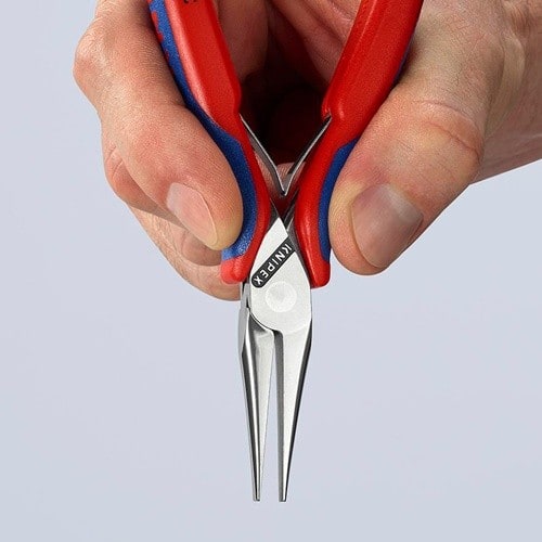 KNIPEX Elektronik-Greifzange Gesamt-L.145mm flachbreite Backen Form 5 Mehrkomp.-Hüllen