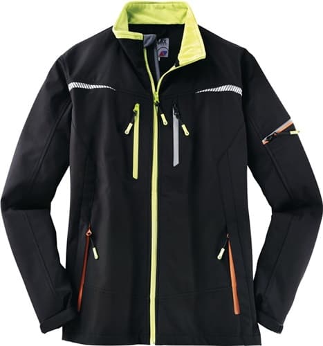Softshelljacke Terrax Workwear schwarz/limette TERRAX