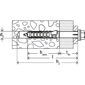 FISCHER Langschaftdübel SXR 10x100 FUS R