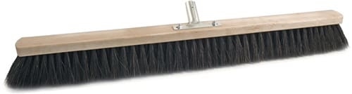 Besen m.Metallstielhalter Flachholz