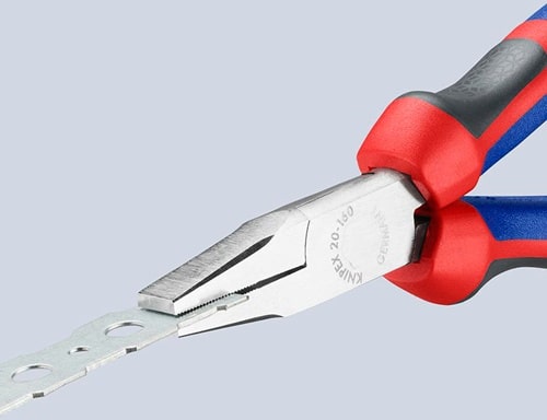 KNIPEX Flachzange DIN ISO 5745 Gesamt-L.160mm verchr.Comfort-Griff KNIPEX
