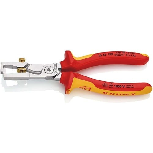 KNIPEX Abisolierzange StriX L.180mm VDE verchr.Mehrkomp.-Hüllen KNIPEX