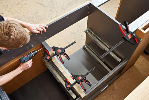 BESSEY Einhandzwinge EZ Spann-W.600mm A.90mm Spreiz-W.195-790mm BESSEY