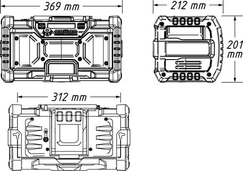 HAZET DAB Radio 9580-10 18V 230V HAZET