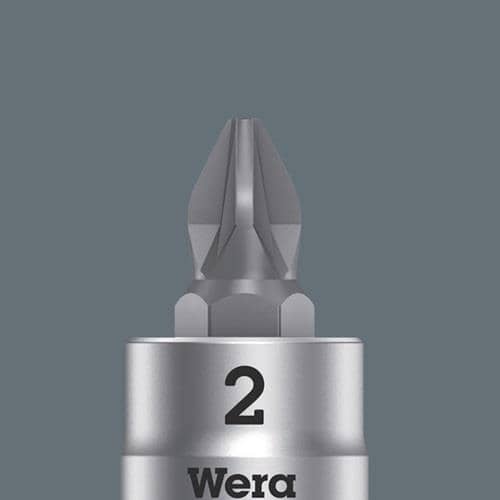 WERA Schraubendrehereinsatz 8751 A Phillips 1/4 Zoll Kreuzschlitz PH PH 1 L.28mm WERA
