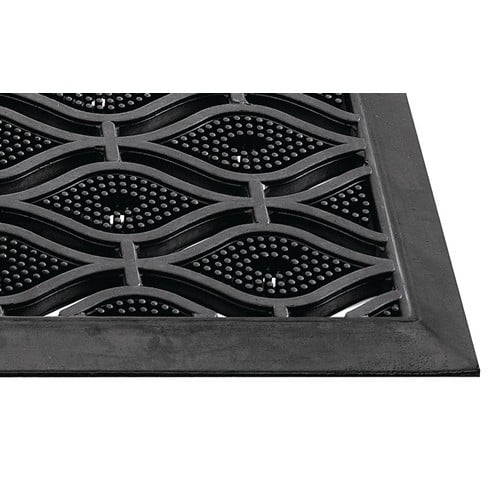 Fußmatte schwarz Gum.L450xB750xS15mm