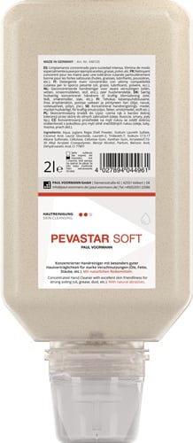 PAUL VOORMANN Handreinigung PEVASTAR SOFT 2l silikon- u.lösemittelfrei Softflasche