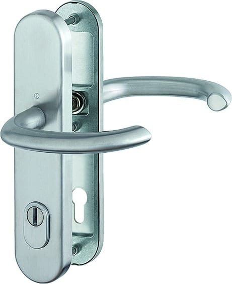 HOPPE® FH AP Schutz-Drückergarnitur mit Langschild Marseille FS-E1138F/3332ZA/3310, Edelstahl, 3965457