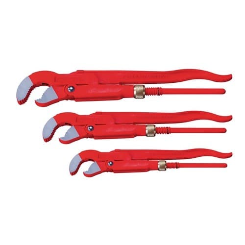 Eckrohrzangenset Profi-Set 1 3-tlg.f.Rohre 1-1,1/2-2 Zoll ROTHENBERGER