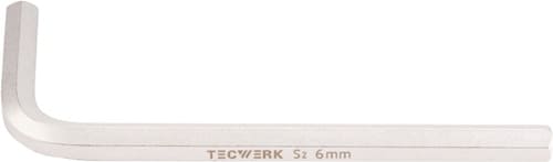 TECWERK Sechskantwinkelschraubendreher SW 6mm kurz 90x32mm TECWERK