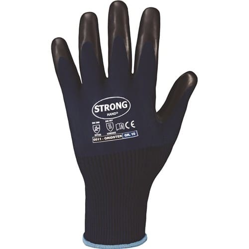 STRONGHAND Handschuhe GRIDSTER Gr.10 dunkelblau/schwarz EN 388,EN 407 PSA II STRONGHAND