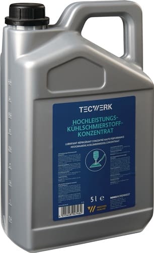 TECWERK Hochleistungskühlschmierstoff wassermischbar 5l Kanister TECWERK