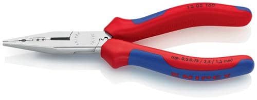 KNIPEX Verdrahtungszange L.160mm 0,5-0,75/1,5/2,5mm² verchr.Comfort-Griff KNIPEX