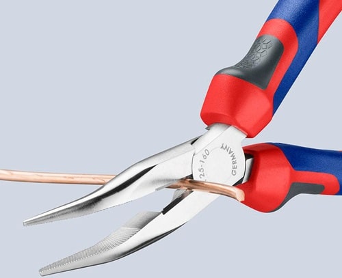 KNIPEX Flachrundzange L.160mm flachrund 40Grad gew.Comfort-Griff KNIPEX