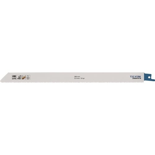 TECWERK Säbelsägeblatt L.280mm B.19mm TPI 10 2,5mm 5 St./Karte TW