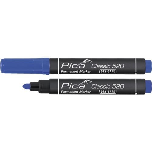 PICA Permanentmarker Classic blau Strich-B.1-4mm Rundspitze PICA