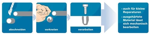 WEICON Repair Stick Edelstahl grau 115g Stick WEICON