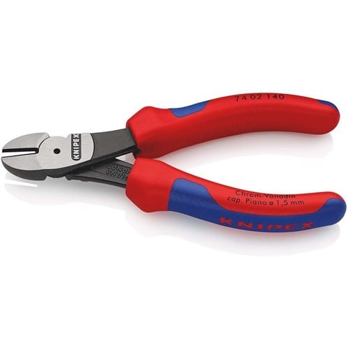 KNIPEX Kraftseitenschneider L.140mm pol.Form 0 Mehrkomp.-Hüllen KNIPEX