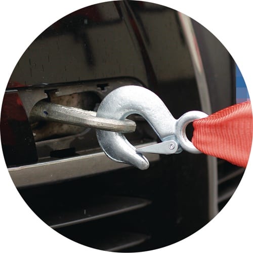 HP AUTOZUBEHÖR Auto-Abschleppseil 4000kg PP elast.Schwerlasthaken/Haken L.400cm HP AUTOZUBEHÖR