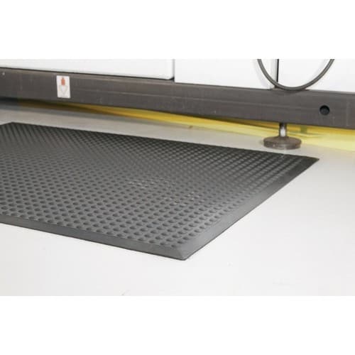 COBA Arbeitsplatzbodenbelag Fertigmatte L1200xB900xS14mm schwarz SBR-Gummi COBA