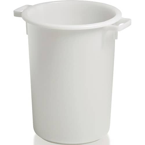 CRAEMER Kunststoffbehälter rd.50l HD-PE weiß D420xH540mm m.Außengriff CRAEMER
