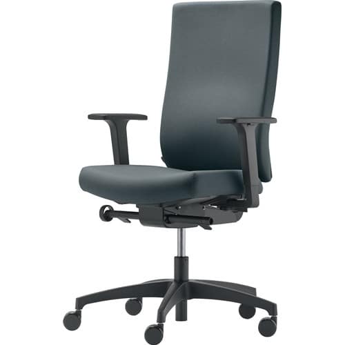 DAUPHIN Bürodrehstuhl m.Synchr.-Techn.Sitztiefe 380-440mm grau 400-520mm