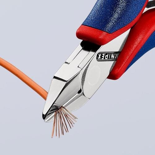 KNIPEX Elektronikseitenschneider L.115mm Form 3 Facette ja,kl.2K-Hülle