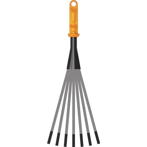 FISKARS Fächerbesen OneClick Arbeits-B.124mm Metall 7 Metallzinken FISKARS