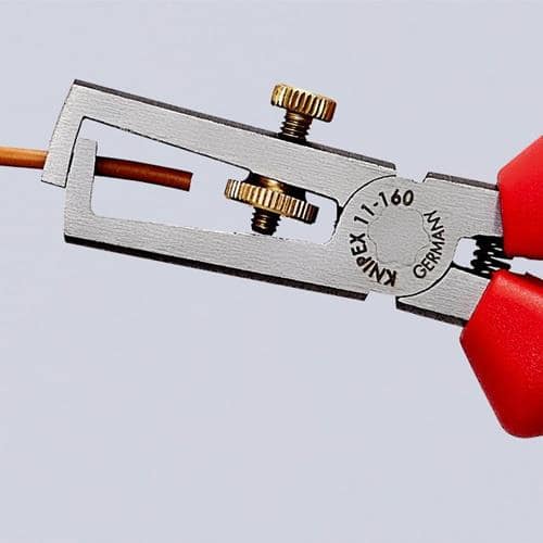 KNIPEX Abisolierzange L.160mm pol.Mehrkomp.-Hüllen m.Öffnungsf.KNIPEX