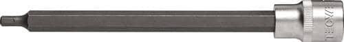 TECWERK Steckschlüsseleinsatz 1/2 Zoll Innen-6-kant SW 5mm L.180mm TECWERK