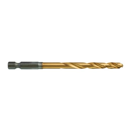 MILWAUKEE 6,0 x 105 mm SHOCKWAVE Metallbohrer HSS-G RED HEX Titan 1/4" 10er Pack