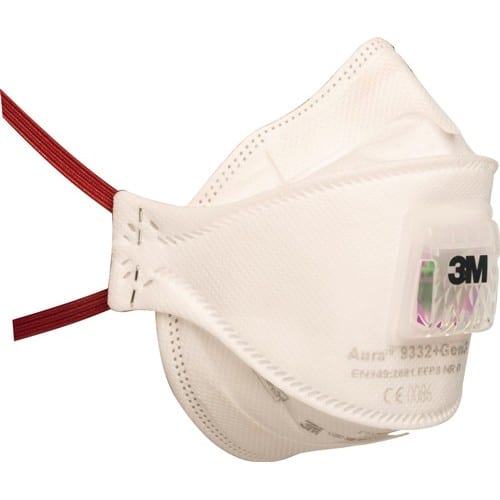 3M Atemschutzmaske Aura™ 9332+Gen3 FFP3/V NR D m.Ausatemventil,faltbar 3M