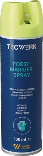TECWERK Forstmarkierspray neongelb 500ml Spraydose TECWERK