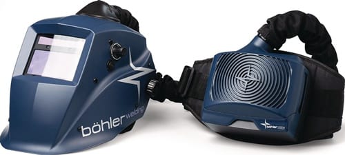 BÖHLER WELDING Schweißerschutzhelm Guardian50M Air Kit inkl.Kassette 50x100mm DIN 4,9-13