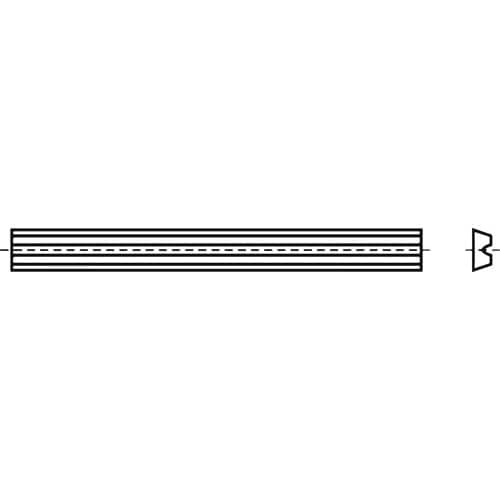 Wendemesser HW-WP L.80,5mm B.5,9mm D.1,2mm HW-B20 f.elektrische Handhobel