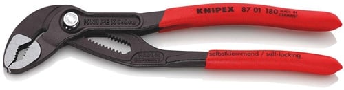 KNIPEX Wasserpumpenzange Cobra® L.180mm Spann-W.36mm pol.Ku.-Überzug KNIPEX