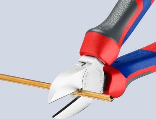 KNIPEX Seitenschneider L.180mm Kopf verchr.Comfort-Griff KNIPEX