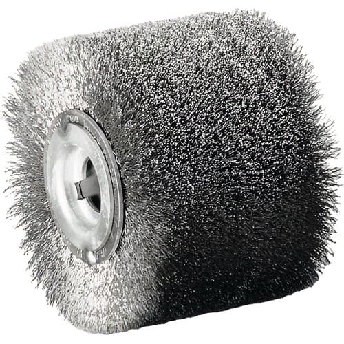 LESSMANN Satinierwalze VA-Stahldraht Ø100xB70mm 19,2mm LESSMANN