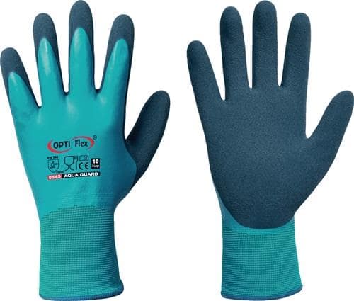 OPTIFLEX Handschuhe Aqua Guard Gr.9 blau EN 388 PSA II PA m.Latex/Latex OPTIFLEX