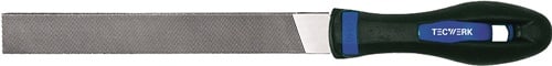 TECWERK Werkstattfeile DIN 7261 L.250mm Q.25x6mm Hieb 2 Flachstumpf 2K-Ergo TECWERK