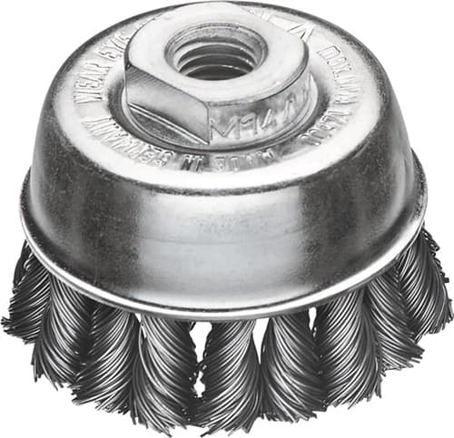 LESSMANN Topfbürste D.65mm M14 Drahtstärke 0,5mm STA Wechselzopf 12500min-¹ LESSMANN