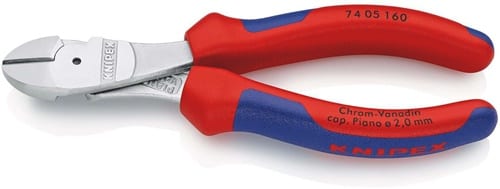 KNIPEX Kraftseitenschneider L.160mm Form 0 2K-Hülle KNIPEX